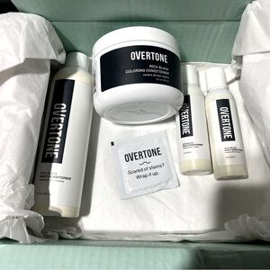 Brand New Overtone Rich Black Coloring and Daily Conditioner Kit
